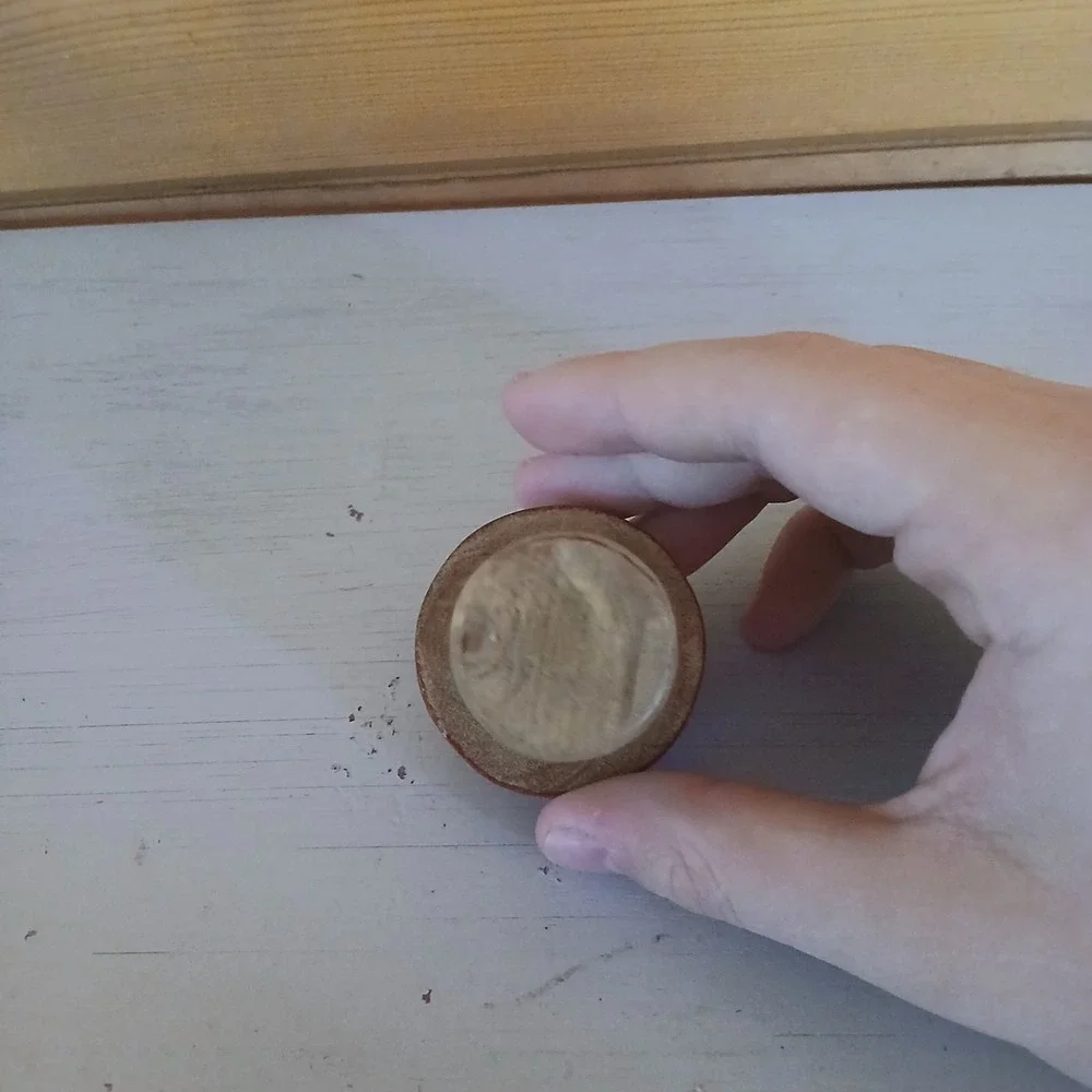 Handmade‎ Wooden Mushroom, 2 Inches, Used